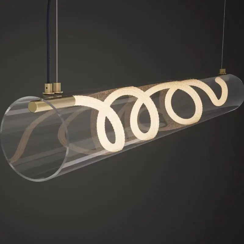 Office Technician - Nordic Long Tube Chandelier Light and