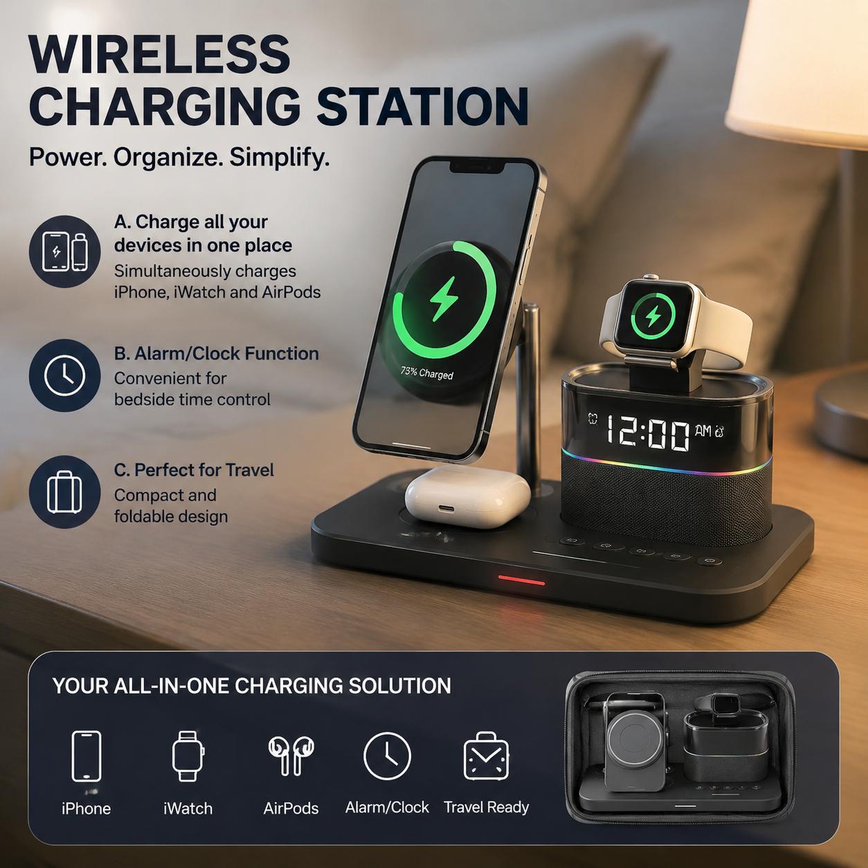 Magnetic Wireless Charging Sta - Office Technology 评论和价格