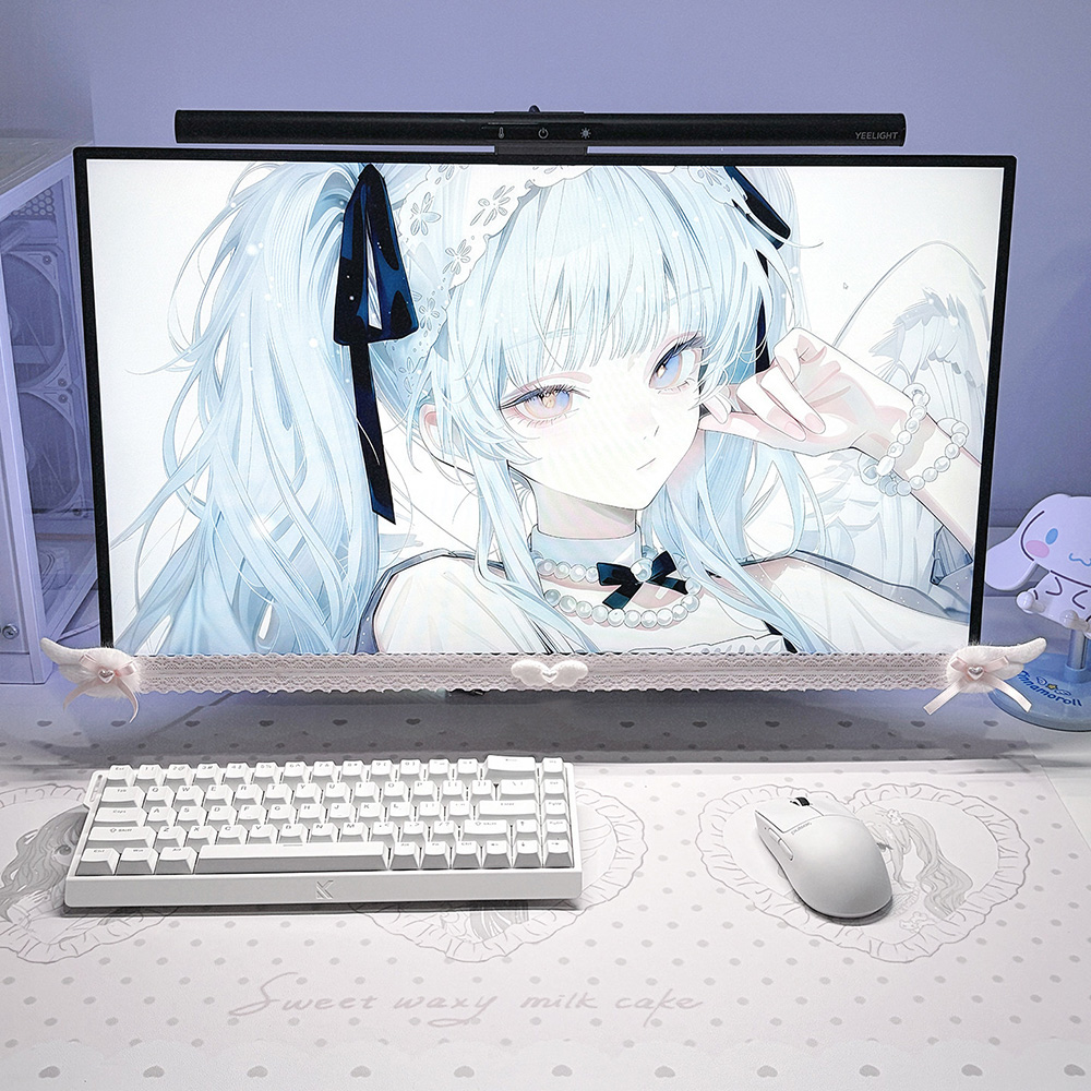 New Screen Decor White Lace Mo - Office Technology 评论和价格