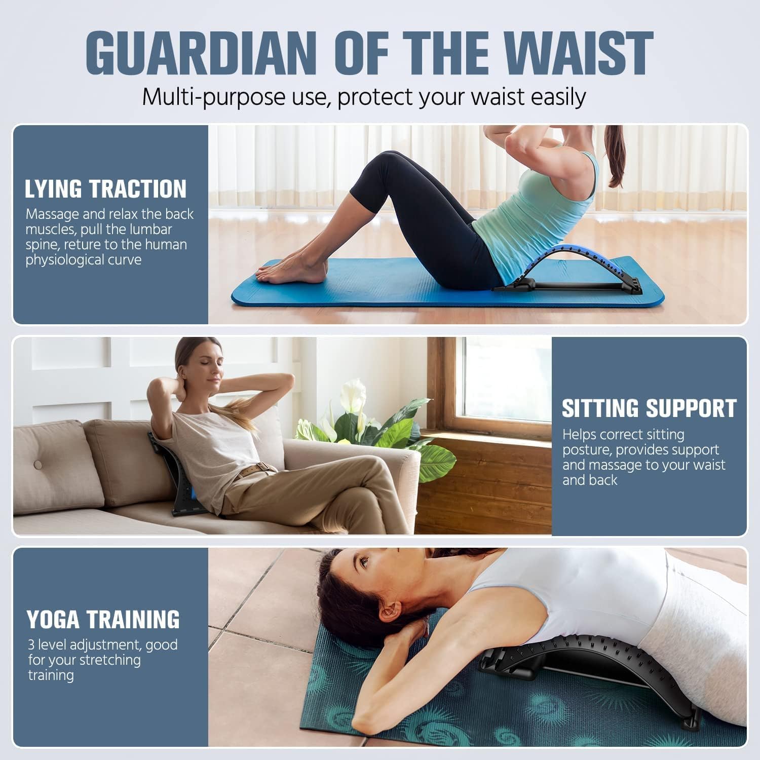 Multi-Level Back Stretching De - Office Technology 评论和价格