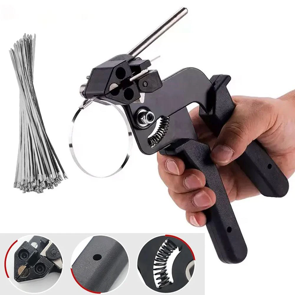 Metal Tie Wrap Gun Kit Cable T - Tape Gun Dispenser 评论和价格