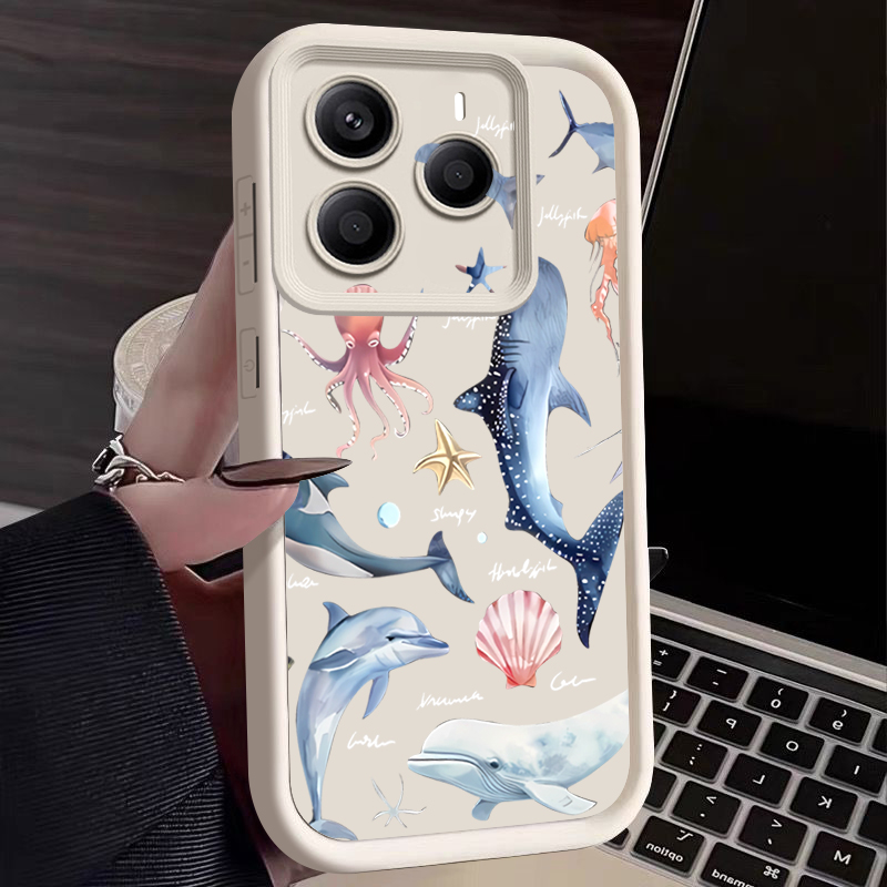 Cute Dolphin Patterned Soft Ca - Receipt Printer Thermal 评论和价格