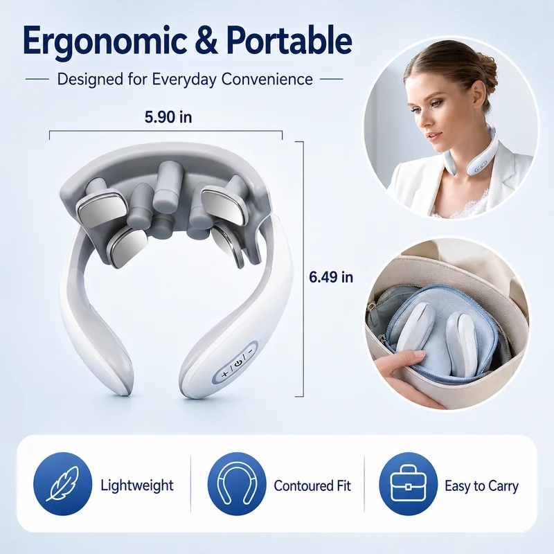 Smart Neck Massager for Adults - Office Technology 评论和价格