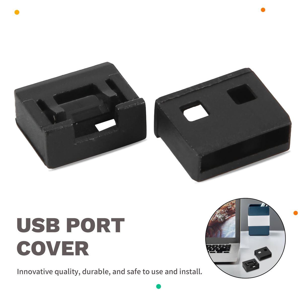 HAPPY DIAN!10Pcs USB Dust Plug - Pc Security Lock 评论和价格
